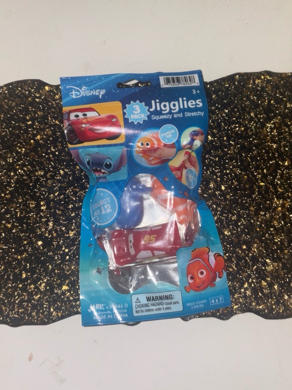 Disney JiggIes 3 Pack- NEMO, STITCH & LIGHTENING MCQUEEN